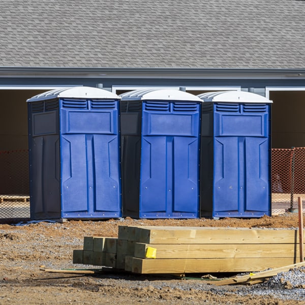 how often are the portable restrooms cleaned and serviced during a rental period in David KY